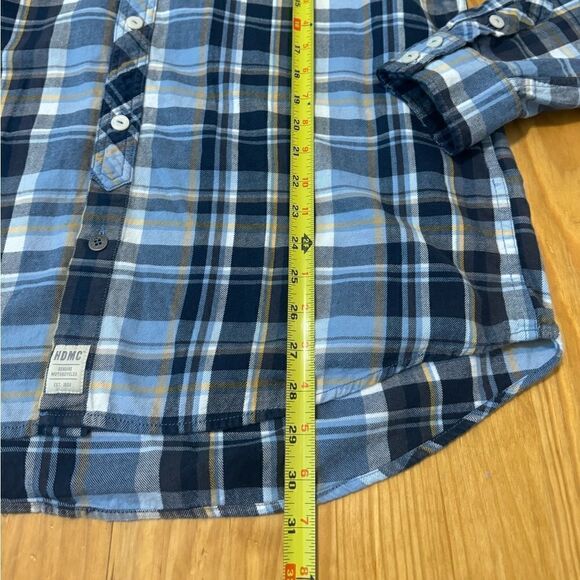 Harley-Davidson Mens Skull Lightning Slim Fit Plaid Woven Shirt 96237-18VM SZ XL - Picture 7 of 12